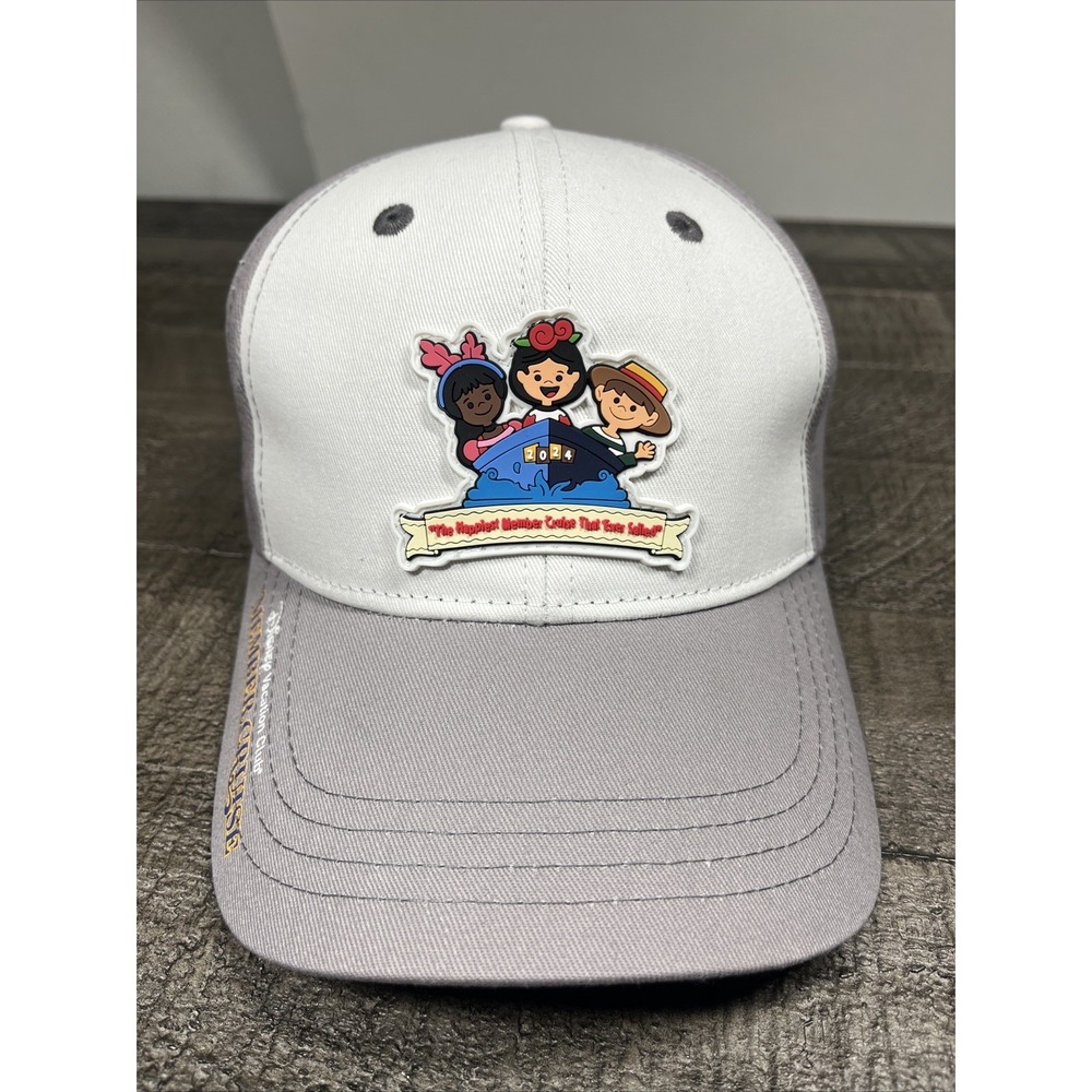 Disney Vacation Club Hat Member Cruise Cap Adjustable Strap Back Mickey Mouse OS